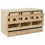 Chicken Laying Nest 3 Compartments 96x40x45 cm Solid Pine Wood