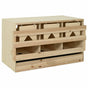 Chicken Laying Nest 3 Compartments 96x40x45 cm Solid Pine Wood