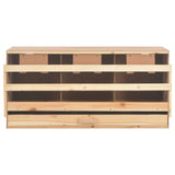 Chicken Laying Nest 3 Compartments 96x40x45 cm Solid Pine Wood - 45-Degree Angle