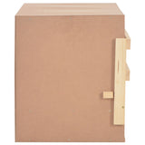 Chicken Laying Nest 3 Compartments 96x40x45 cm Solid Pine Wood - Rear View