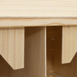 Chicken Laying Nest 4 Compartments 106x40x59 cm Solid Pine Wood - Rear View