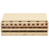 Chicken Laying Nest 5 Compartments 117x33x54 cm Solid Pine Wood