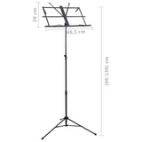 Music Book Stand Black Steel - Extra Image