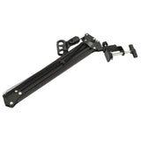 Table Mounted Microphone Stand Black Steel - Top-Down View