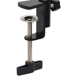Table Mounted Microphone Stand Black Steel - Close-Up Angle
