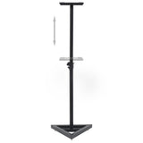 Studio Monitor Speaker Stands 2 pcs Black Steel - Top-Down View