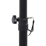 Studio Monitor Speaker Stands 2 pcs Black Steel - Close-Up Angle