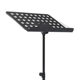 Music Book Stand Black Steel - Rear View
