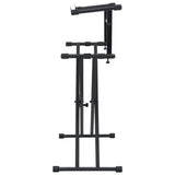 Double Braced Keyboard Stand X-Frame Black
