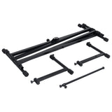 Double Braced Keyboard Stand X-Frame Black - Rear View