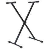 Keyboard Stand and Stool Set Black - Side View