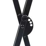 Double Braced Keyboard Stand and Stool Set Black - Low Angle