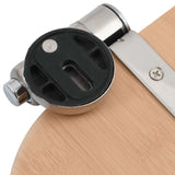 WC Toilet Seat with Soft Close Lid MDF Bamboo Design - Close-Up Angle