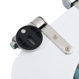 WC Toilet Seat with Soft Close Lid MDF Old Wood Design - Close-Up Angle