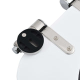 WC Toilet Seat with Soft Close Lid MDF Water Drop Design - Close-Up Angle