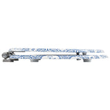 WC Toilet Seat with Soft Close Lid MDF Porcelain Design - Top-Down View