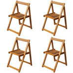 5 Piece Folding Outdoor Dining Set Solid Acacia Wood