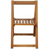 5 Piece Folding Outdoor Dining Set Solid Acacia Wood