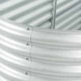 Garden Raised Bed 400x80x81 cm Galvanised Steel Silver - Extra Image