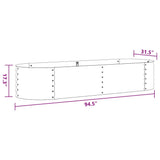 Garden Raised Bed 240x80x44 cm Galvanised Steel Silver