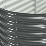 Garden Raised Bed 320x80x81 cm Galvanised Steel Grey - Extra Image