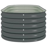 Garden Raised Bed 160x80x44 cm Galvanised Steel Grey