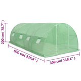 Greenhouse 18 m? 600x300x200 cm