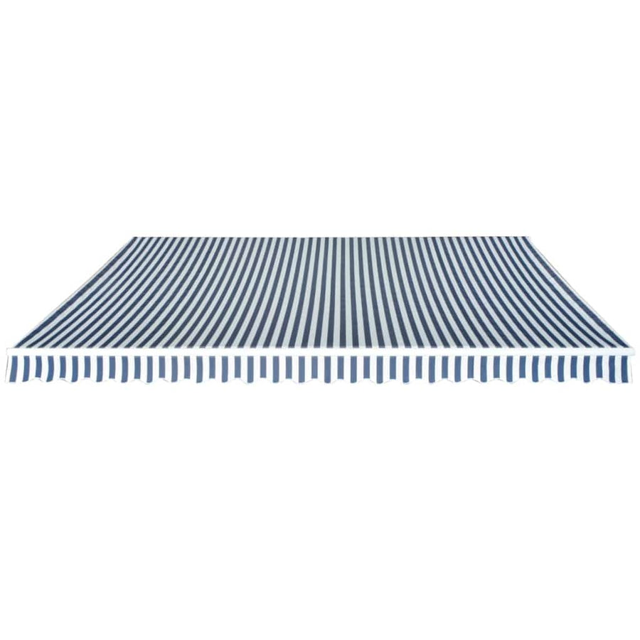 Folding Awning Manual Operated 500 cm Blue/White