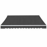 Folding Awning Manual Operated 500 cm Anthracite - Front View
