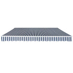 Folding Awning Manual Operated 400 cm Blue/White