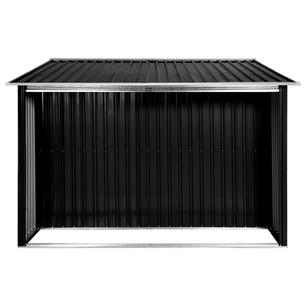 Garden Shed with Sliding Doors Anthracite 329.5x205x178 cm Steel