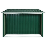 Garden Shed with Sliding Doors Green 329.5x205x178 cm Steel