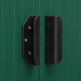 Garden Shed with Sliding Doors Green 329.5x205x178 cm Steel