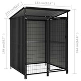 Outdoor Dog Kennel 133x133x163 cm - Low Angle