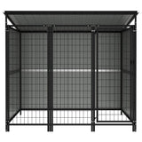 Outdoor Dog Kennel 193x133x163 cm - Front View