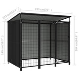 Outdoor Dog Kennel 193x133x163 cm