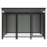 Outdoor Dog Kennel 193x133x113 cm - Front View