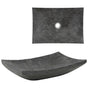 Sink 50x35x12 cm Marble Black