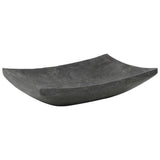 Sink 50x35x12 cm Marble Black - Front View
