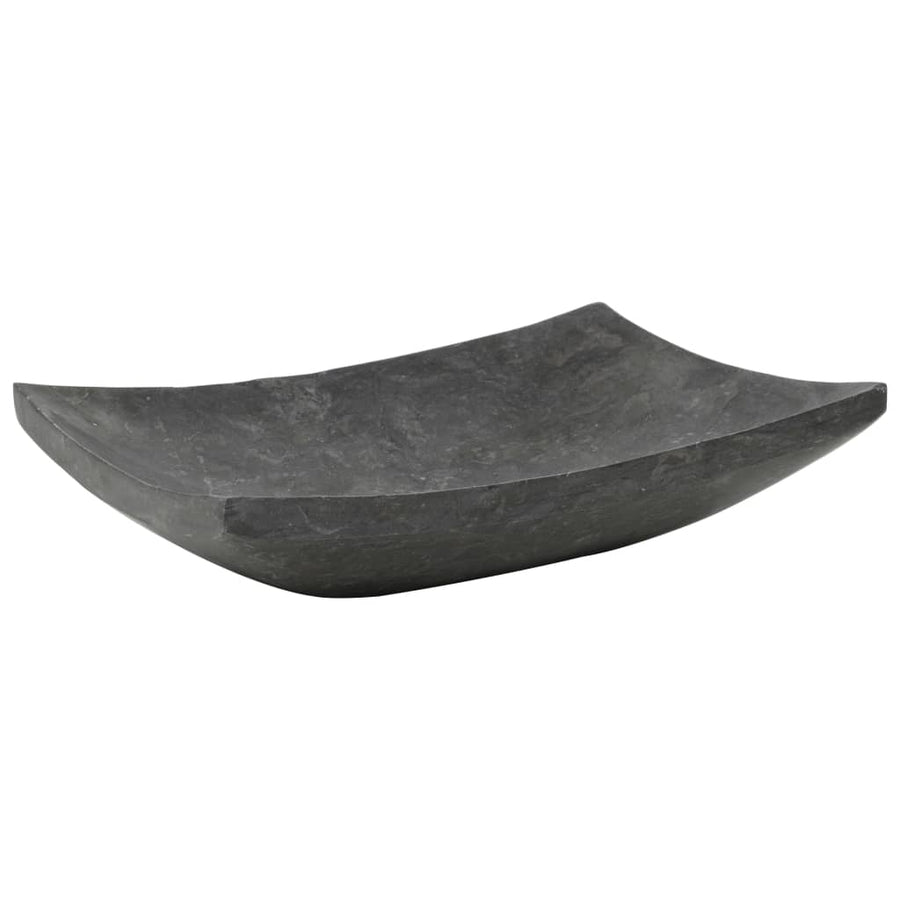 Sink 50x35x12 cm Marble Black