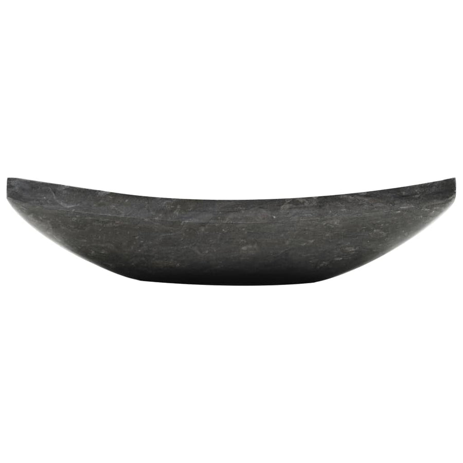 Sink 50x35x12 cm Marble Black