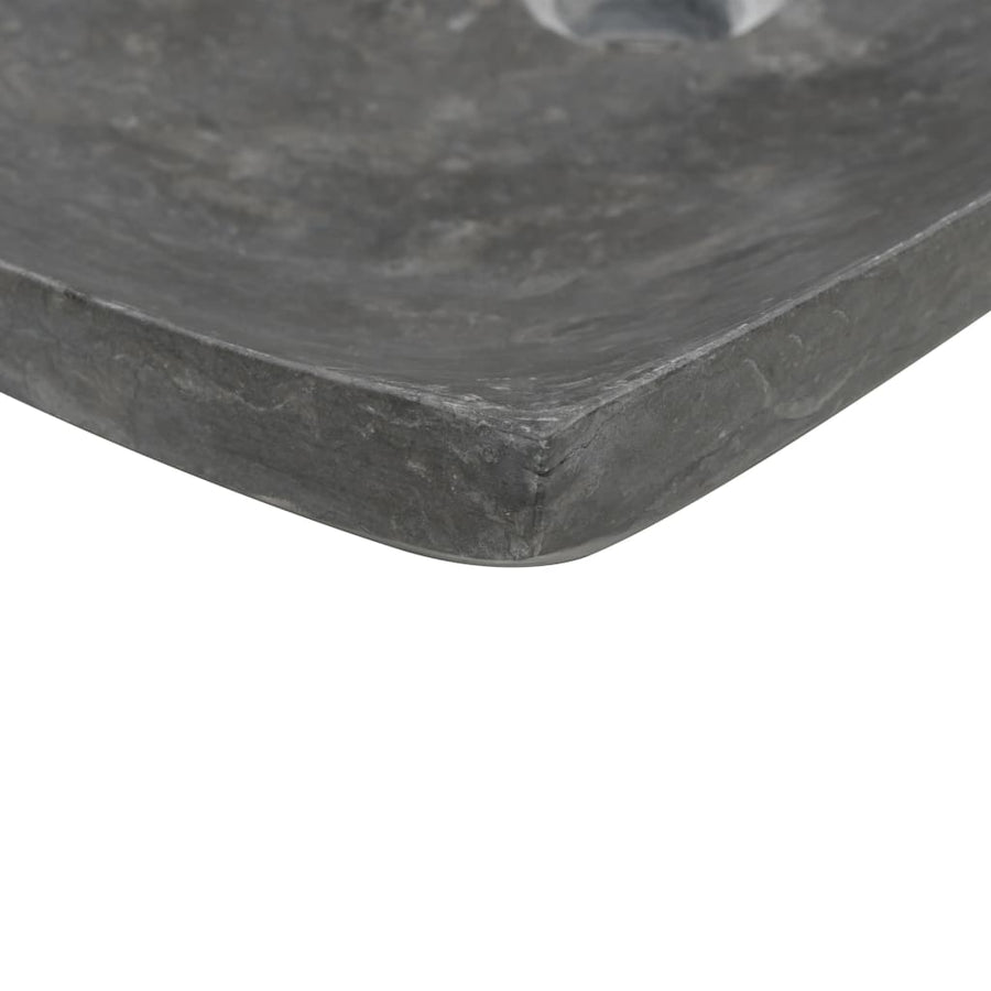 Sink 50x35x12 cm Marble Black