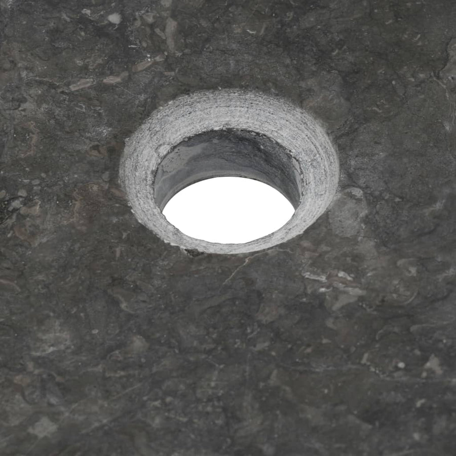 Sink 50x35x12 cm Marble Black