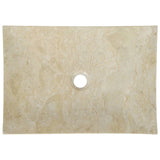 Sink 50x35x12 cm Marble Cream - 45-Degree Angle