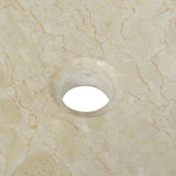Sink 50x35x12 cm Marble Cream - Close-Up Angle