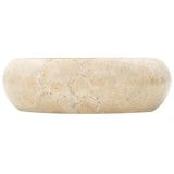 Sink 40x12 cm Marble Cream - Front View