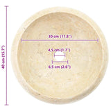 Sink 40x12 cm Marble Cream - Extra Image