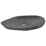 Wash Basin River Stone Oval 60-70 cm - Front View