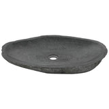 Wash Basin River Stone Oval 60-70 cm - Side View