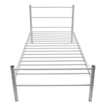 Bed Frame without Mattress Grey Metal King Single Size